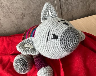Peluche amigurumi hecho a mano: Willy el wombat