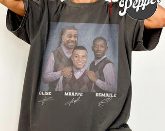 France Soccer Brothers T-shirt, Mbappé Dembélé Olise, grappig voetbalmeme-shirt, cadeau voor de wedstrijddag