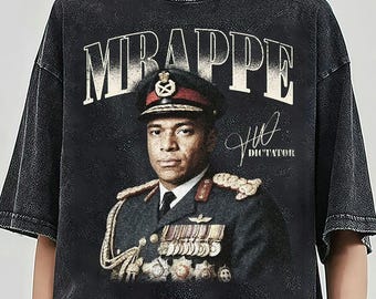 Kylian Mbappé Dictator Signature World Soccer Vintage T-shirt, Retro voetbalshirt