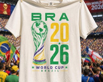 Brazil Soccer T-Shirt, Retro 90s World Cup 2026, Vintage Brazil Fan Gift Tee