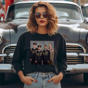Grappig voetbalmeme T-shirt, Messi Ronaldo Mbappé Haaland, Dictator-sweatshirt, WK-cadeau afbeelding 3
