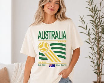 Australia Soccer Sweatshirt, Retro 90s Flag, World Cup 2026, Vintage Australia Team Fan Gift