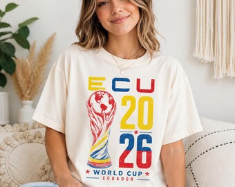 Ecuador Soccer T-Shirt, Retro 90s World Cup 2026, Vintage Ecuador Fan Gift