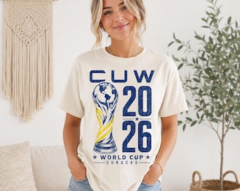 Curacao Soccer T-Shirt, Retro 90s World Cup 2026, Vintage Curacao Football Fan Gift