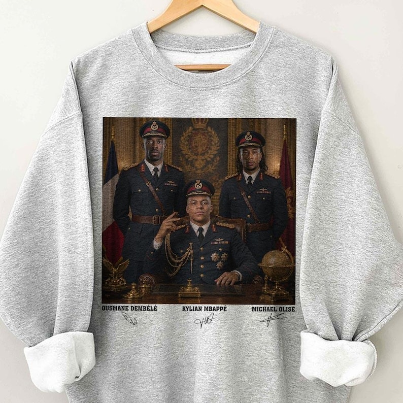 Mbappe Olise Dembele Dictator Funny Soccer T-Shirt, Humorous France Football Tee image 3