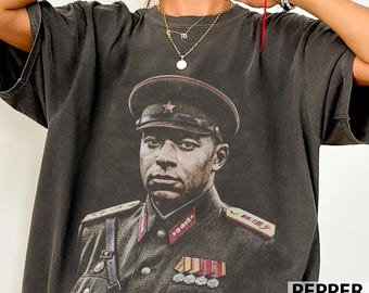 Mbappe Dictator France Soccer T-Shirt, Funny Military Tee, Vintage Portrait Officer Shirt