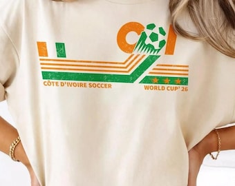 Côte D'Ivoire Soccer World Vintage Comfort Colors Shirt