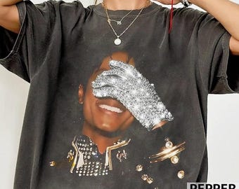 Camiseta A05 Comfort Colors® Michael Jackson, Camiseta Michael Jackson, Camiseta Jackson, Rei do Pop Michael Jackson Camiseta da moda