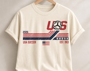 USA Soccer World Cup 2026 T-Shirt, Vintage 90s United States Tee, Retro Soccer Fan Gift