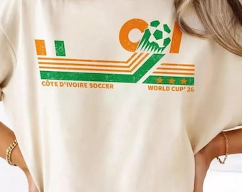 Côte D'Ivoire Soccer World Vintage Comfort Colors Shirt