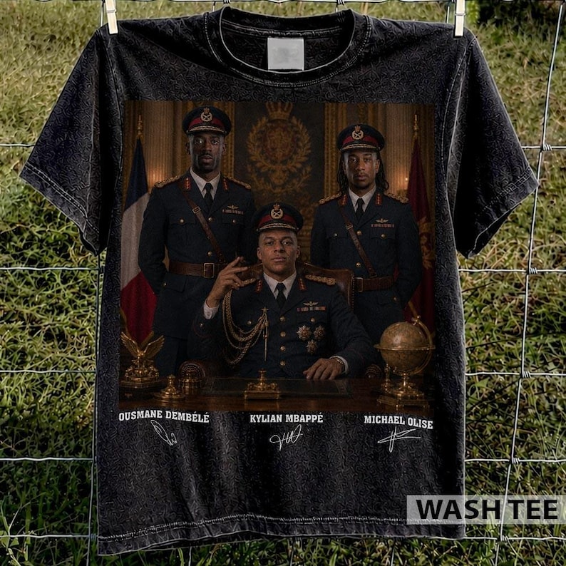 Mbappe Olise Dembele Dictator Funny Soccer T-Shirt, Humorous France Football Tee image 4