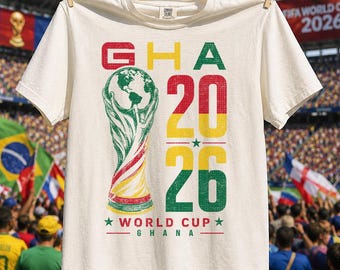 Ghana Soccer T-Shirt, Retro 90s World Cup 2026 Sweatshirt, Vintage Ghana Jersey, Ghana Fan Gift