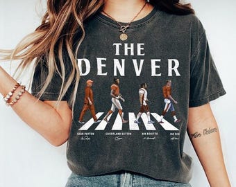 Denver Football Shirt, Bo Nix Courtland Sutton Nik Bonitto Sean Payton Tee, Denver Walking Players Shirt, Football Fan Gift