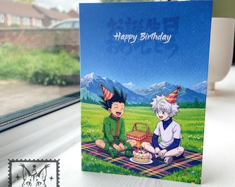 HxH Anime Bithday Card