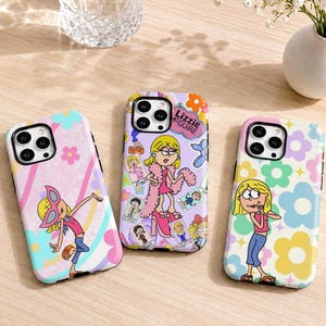 Lizzie McGuire Disney Phone Case, Retro Y2K Cartoon Phone Cover, Nostalgic 90s 2000s Lizzie Tough Case for iPhone 17 16 15Pro Max & Samsung