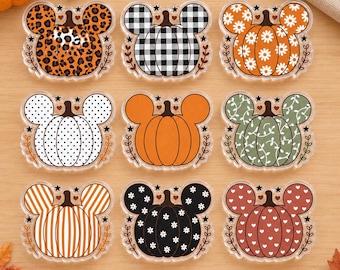 Fall Mickey Mouse Phone Grip, Autumn Pumpkin Pop Socket, Disney Fall Phone Stand, Cute Halloween Phone Accessory, Aesthetic Phone Holder