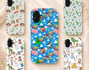 Toy Story Phone Case Cute Woody Buzz Lightyear Jessie Bo Peep iPhone Case Samsung Galaxy CoverDisney Pixar Cartoon Gift