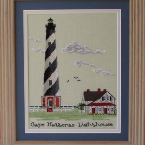 Lighthouses of the Outer Banks Cape Hatteras National Seashore Cross Stitch Pattern