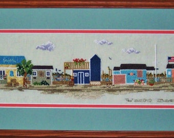 Yacht Basin PDF Download Southport NC Cross Stitch Pattern