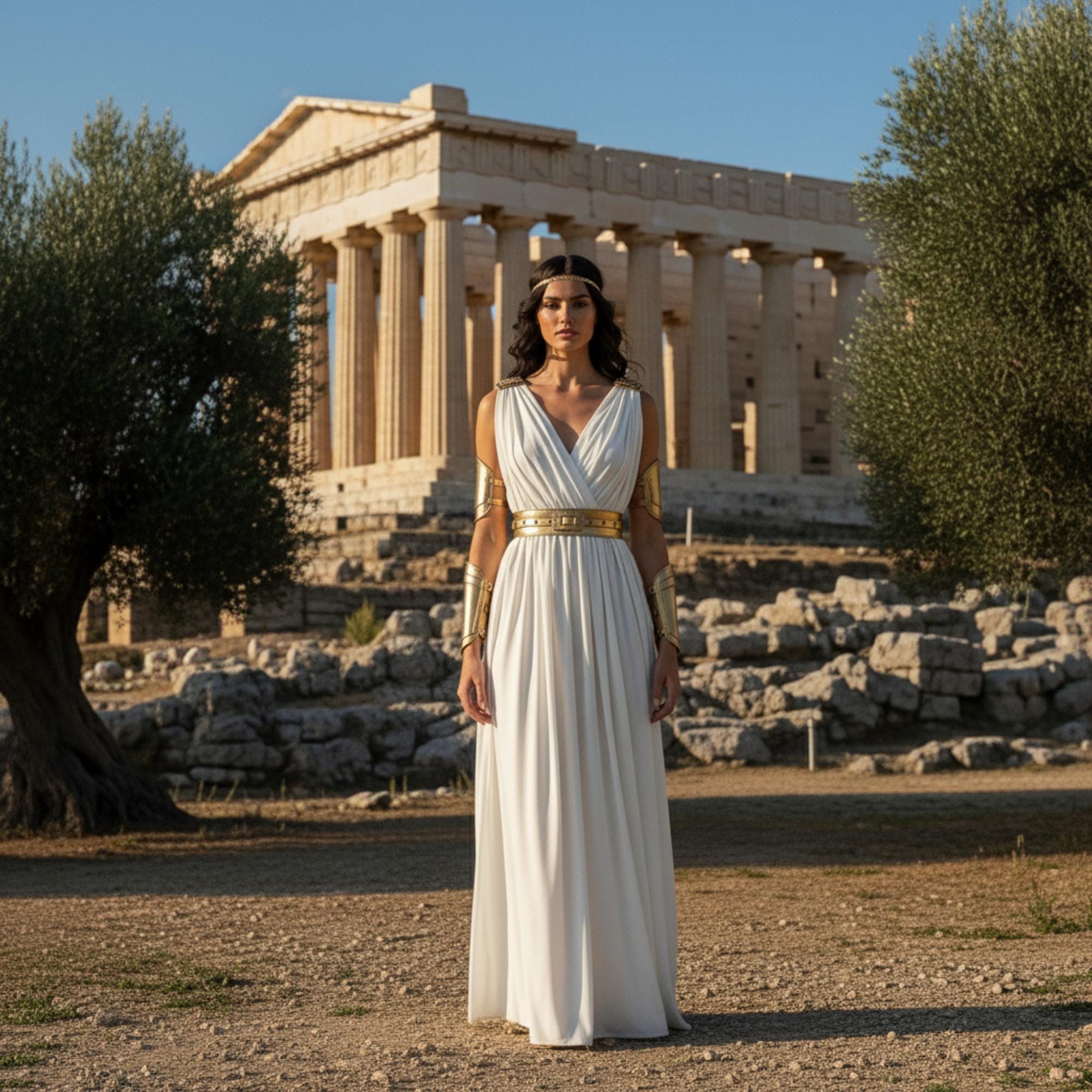 Gold Grecian Dress - Etsy Australia