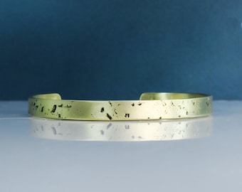 Brass Cuff Bracelet, Bracelets for Women, Customized Bracelet, 21st Anniversary