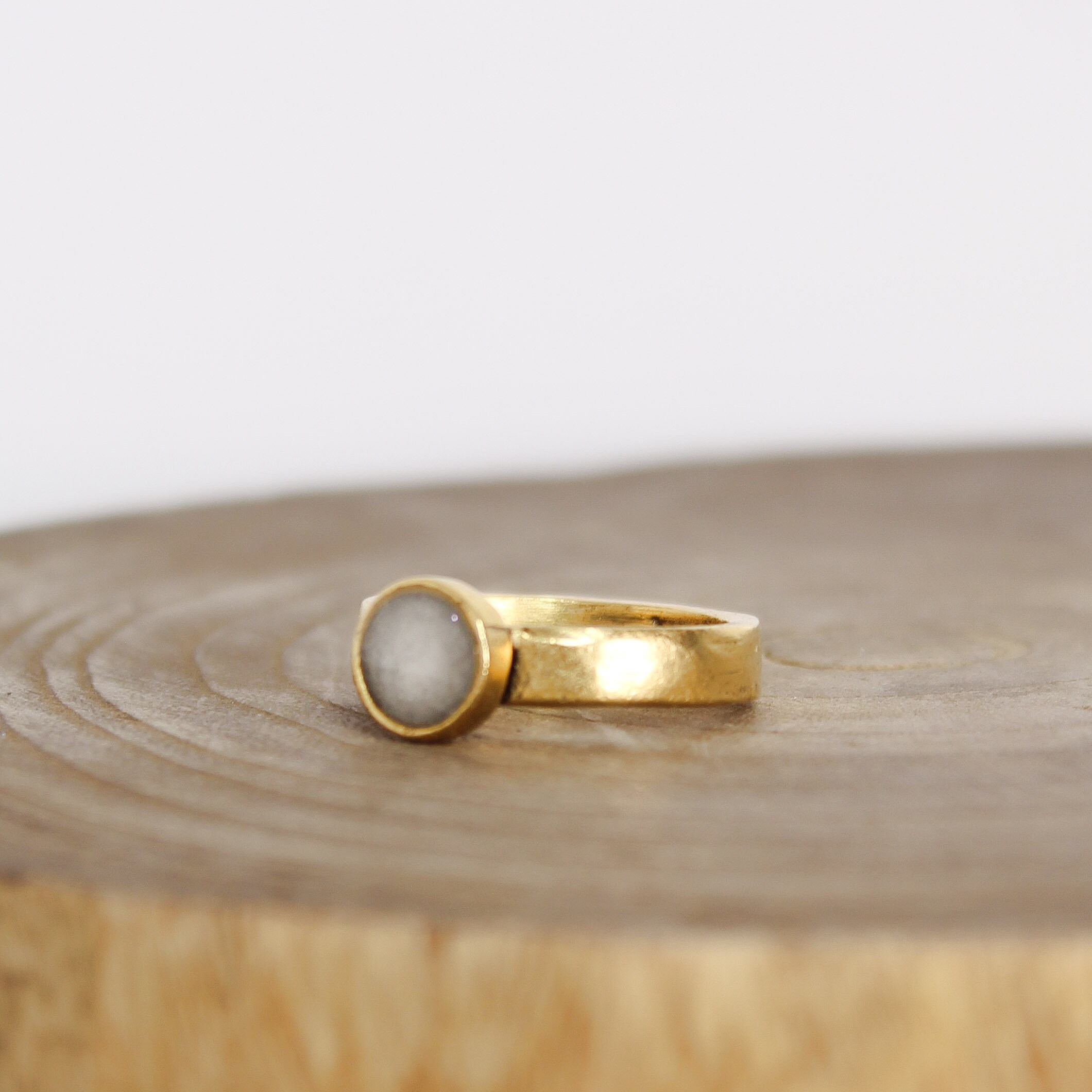 Seleniet Sieraden Seleniet Ring Gouden Ring- Chakra Ring Sieraden Ringen Banden 