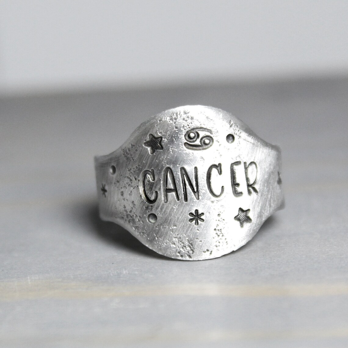 Cancer Ring Cancer Zodiac Ring Cancer Jewelry Zodiac Etsy