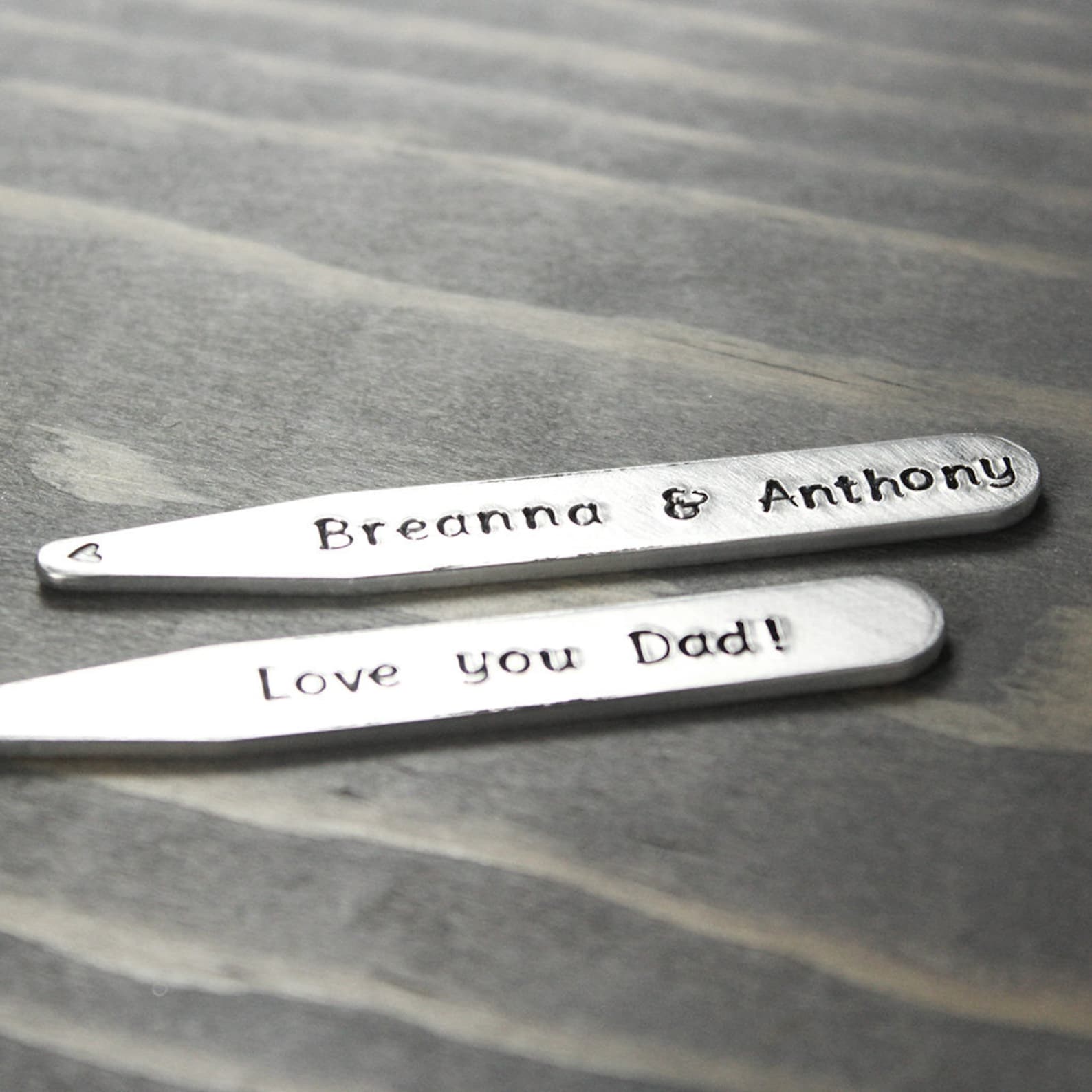 Personalized Collar Stays Personalize Gift Idea Gifts for Etsy