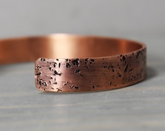 Galaxy Bracelet - Custom Copper Bracelet - Hand Stamped Copper Jewelry 3/8" Cuff Bracelet