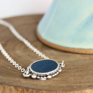 Blue Azurite Necklace - Third Eye Chakra Necklace - Blue Necklace - Gift for Her - Stocking Stuffer