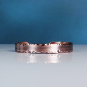 Copper Bracelet for Men, Cuff Bracelet, 8th Anniversary Gift for Men, Personalized Jewelry
