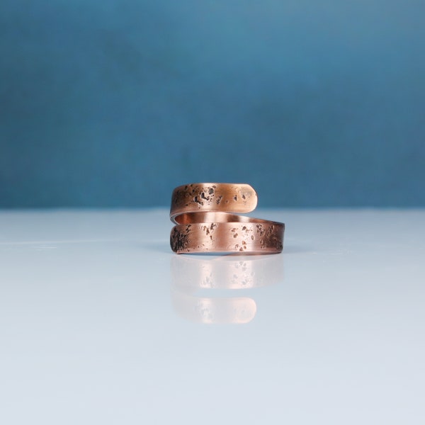 7 Year Anniversary Gift, Copper Thumb Rings for Women, Copper Ring, Gift for Her