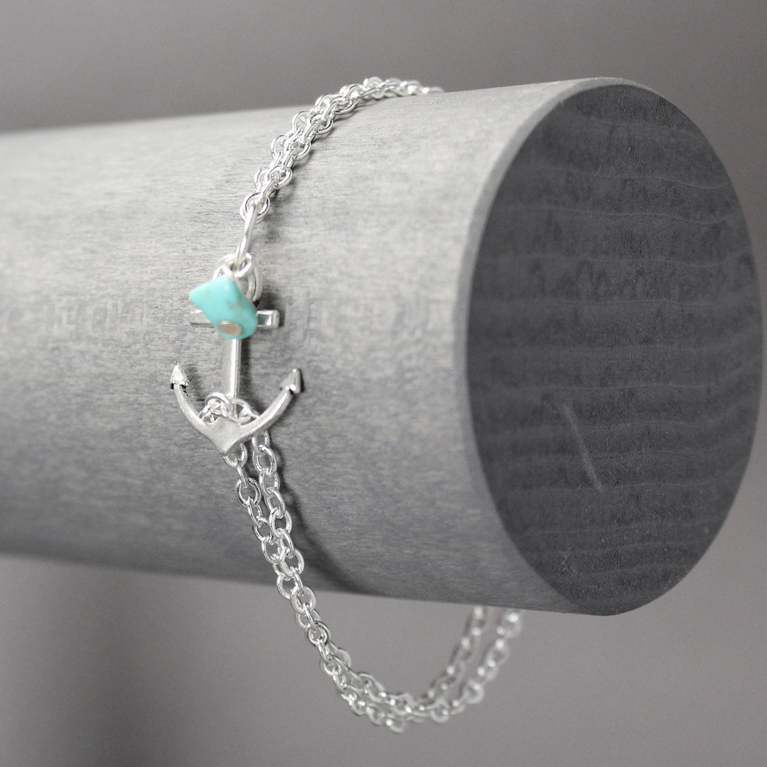 Anchor Bracelet Turquoise Anchor Bracelet Nautical Jewelry Etsy
