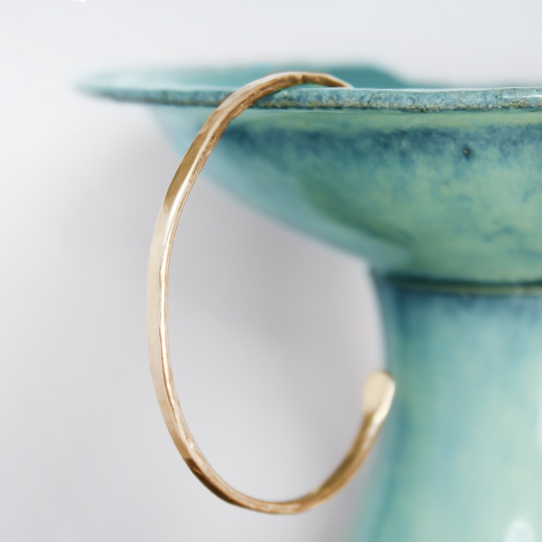Hammered Gold Cuff Bracelet, Adjustable Bracelet, Personalized Gifts