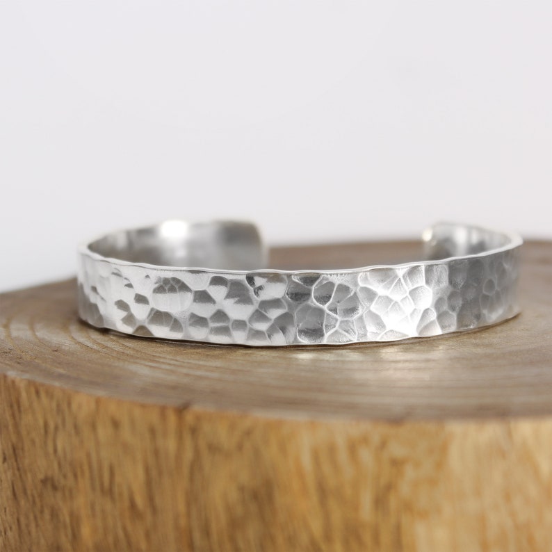 Sterling Silver Cuff Bracelet Hammered Silver Cuff Etsy