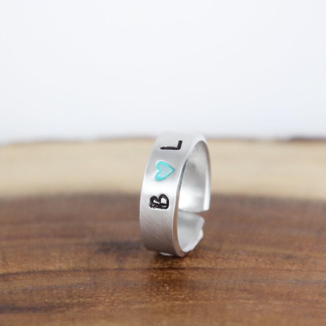 Custom Initial Ring - Initial Jewelry - Handstamped Jewelry Custom ...
