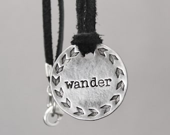 Wander Necklace - Chevron Necklace - Boho Necklace - Mindfulness Gift