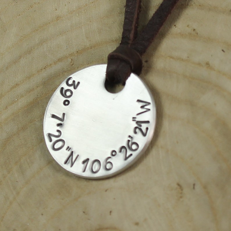 Coordinate necklace for him Clearance