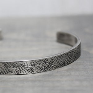 Custom Mens Silver Bracelet - Mens Silver Cuff - Custom Mens Bracelet 1/4&quot;