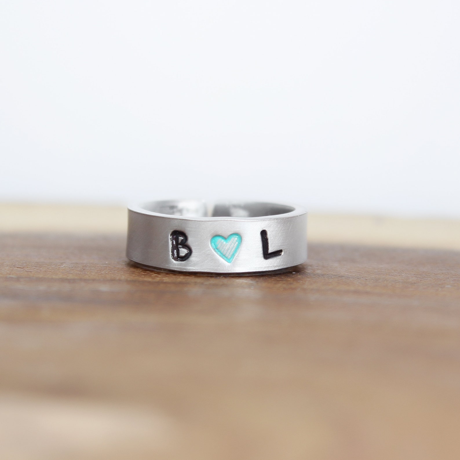 Custom Initial Ring - Initial Jewelry - Handstamped Jewelry Custom ...
