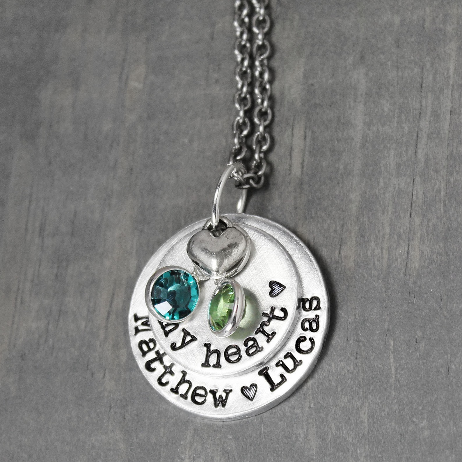 Mom of Boys Necklace Mommy Necklace Mother Birthstone Etsy