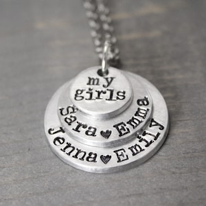 Personalized Necklace for Mom - Child Name Necklace - Grandmother Necklace