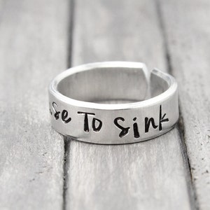 Inspiration Ring Anchor Ring Adjustable Ring Refuse to Sink Thumb Ring image 2