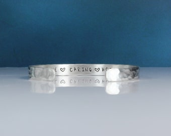 Silver Inspirational Bracelet - Inspirational Jewelry - Sterling Strong Bracelet