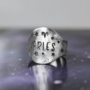 Aries Ring - Zodiac Ring - Aries Zodiac Ring - Zodiac Jewelry