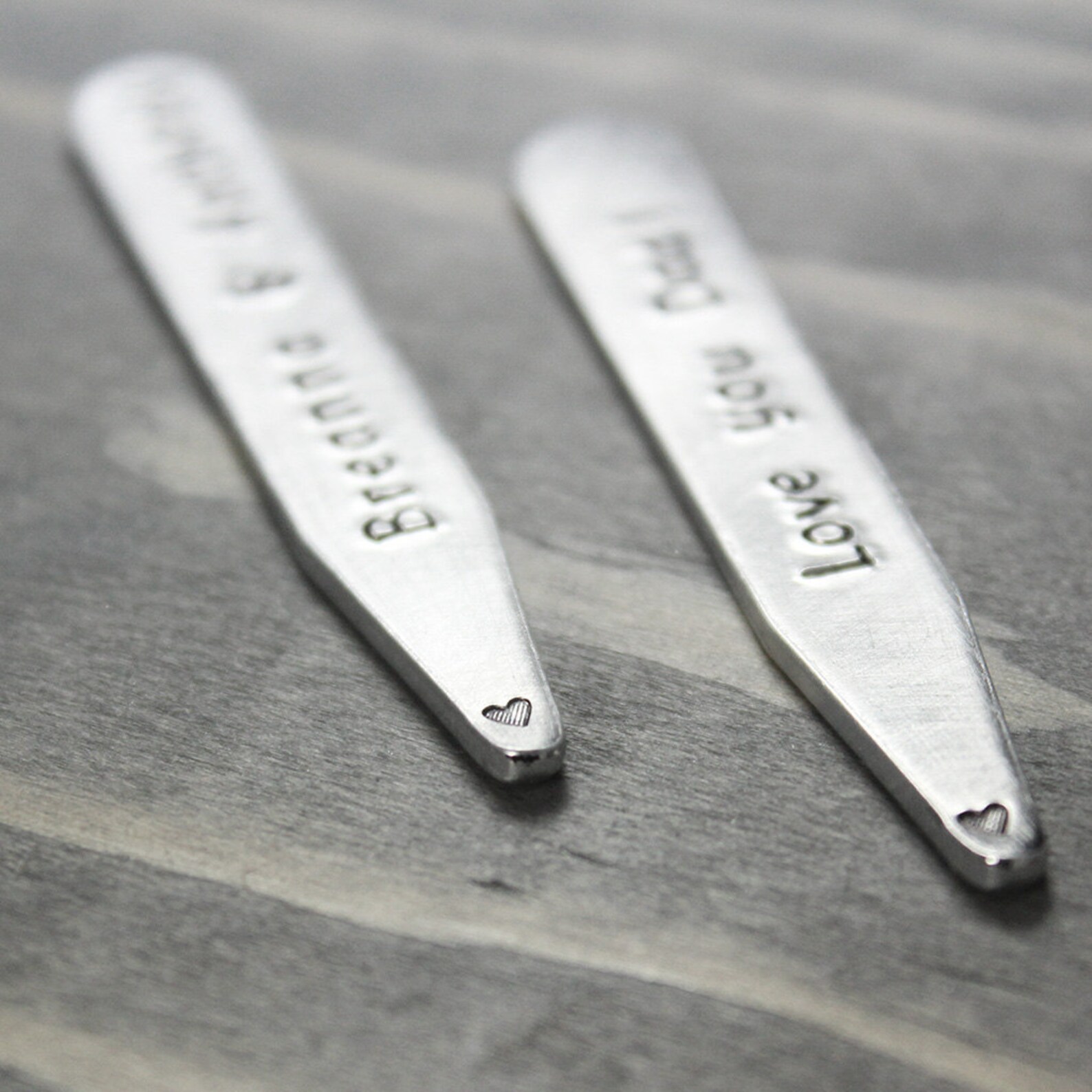 Personalized Collar Stays Personalize Gift Idea Gifts for Etsy