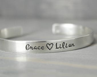 New Mom Jewelry - Custom Name Bracelet - New Mom Bracelet