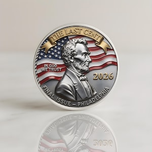 US Last Penny Lincoln Cent Coin, Final Cent Collectible, 2026 Commemorative Coin for Collectors bild 4