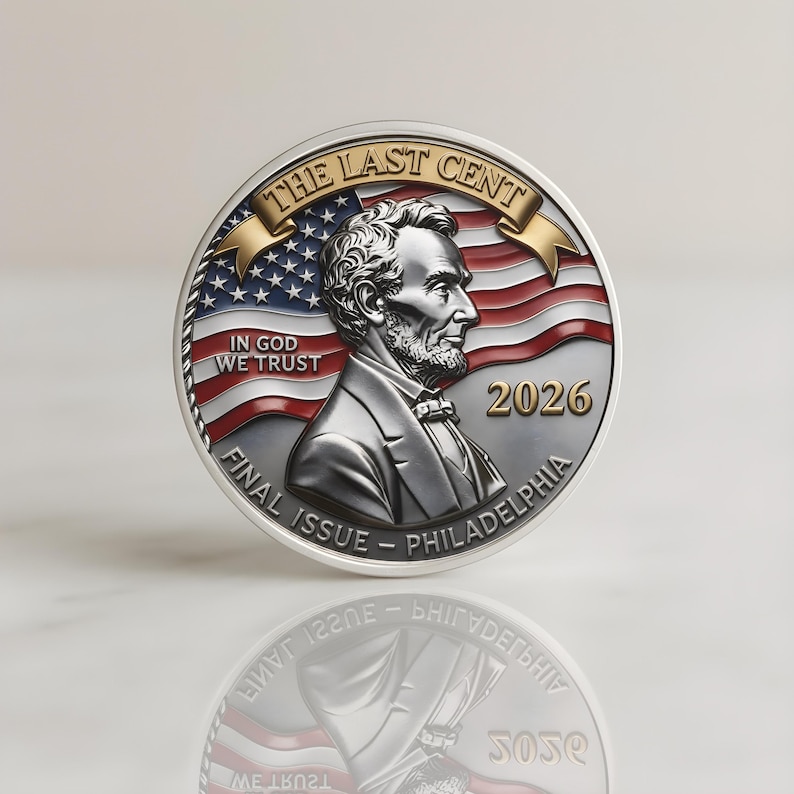 US Last Penny Lincoln Cent Coin, Final Cent Collectible, 2026 Commemorative Coin for Collectors bild 4