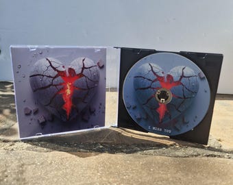 Personalised CD Gift, Custom Mixtape Album, Wedding CD Favour, Retro CD Keepsake